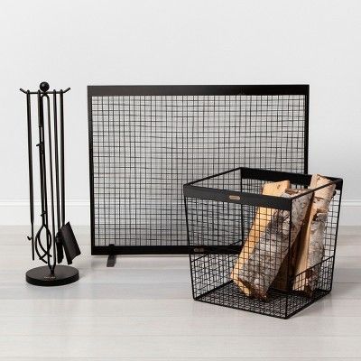 Fireplace Cage Best Of Fireplace tool Set Hearth & Hand with Magnolia Black