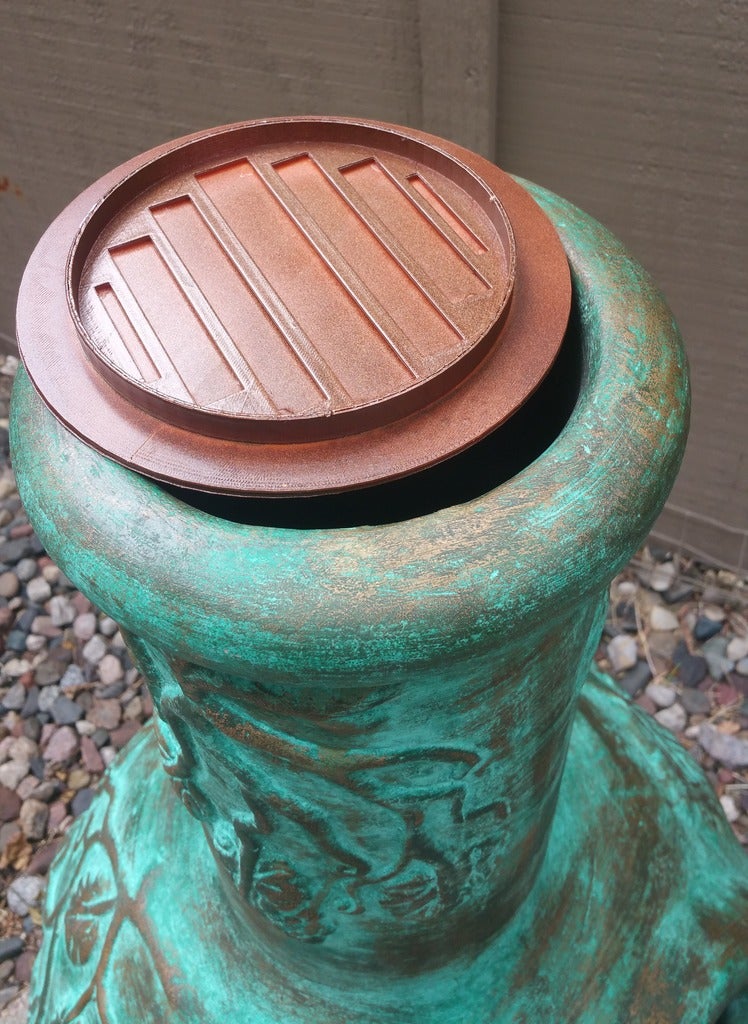 Fireplace Cap Elegant Chiminea Fireplace Cap by Mikespike Thingiverse