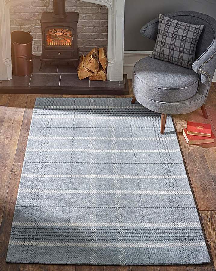 Check Rug ShopStyle UK Marisota Winnie Check Wool Rug