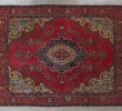 Fireplace Carpet Luxury 9 7" X 12 7" Wine Red Tabriz Persian Rug Circa 1965