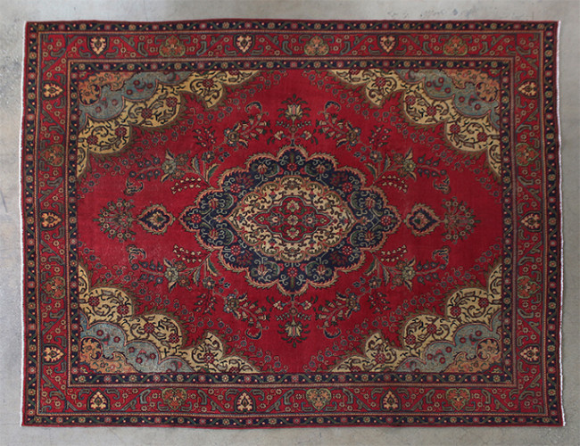 Fireplace Carpet Luxury 9 7" X 12 7" Wine Red Tabriz Persian Rug Circa 1965