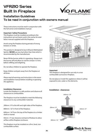 Fireplace Clearance to Combustibles Luxury Vioflame Built In Fireplace by solairnsw issuu