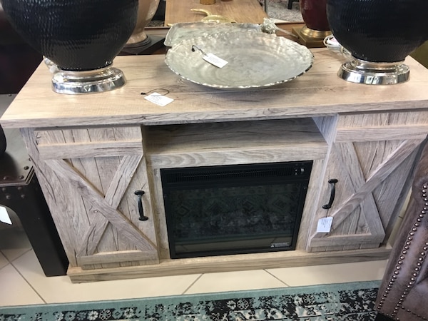Brand new Wayfair Barndoor Electric Fireplace TV Console 2 in stock price is firm 17db1eefdada0a2077f37f1d8e59a56f
