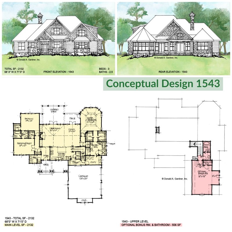 e Story Craftsman Home Design
