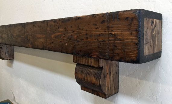charming decor idea to the house with additional wood beam mantle with corbelsbeam mantlefloating shelfprimitive with faux wood mantel