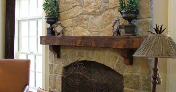 Fireplace Corbels Fresh More sophisticated Rustic Mantle Simple Uncluttered