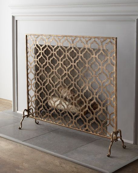 Fireplace Cover Screen Elegant Lexington Single Panel Fireplace Screen