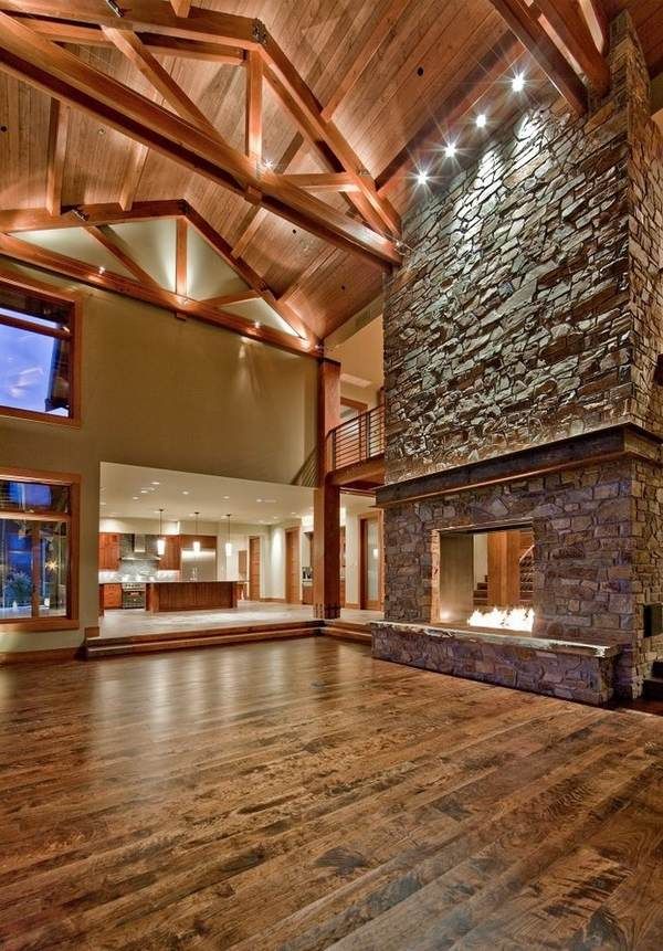 Fireplace Design Ideas Inspirational Awesome Stone Fireplace Design Accent Lighting Cathedral