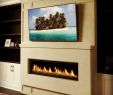 Fireplace Design with Tv Luxury Omega Cast Stone Linear Mantel with Mounted Tv