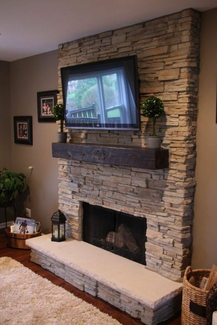 Fireplace Design with Tv New Quelles Pierres De Parement Choisir Pour Votre Pi¨ce