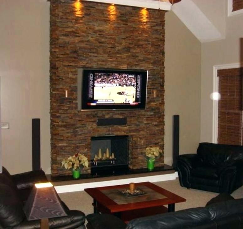 stone fireplace with tv stone wall with fireplace and wall 0d2551e1faaa0dd355bb cabaec7