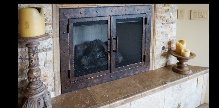 Fireplace Door Best Of Fireplace Doors Wrought Iron Interior Design Rustic