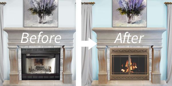 Fireplace Doors Online Inspirational Reface Your Prefab Fireplace In A Snap