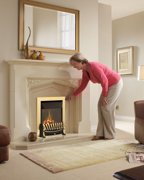 Fireplace Efficiency Best Of Grosvenor High Efficiency Finger Slide Gas Fire with