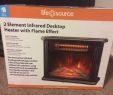 Fireplace Element Best Of Black Life source 2 Element Infrared Desktop Heater with Flame Effect