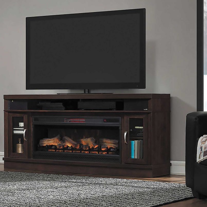 entertainment center with fireplace ikea tv and bluetooth 805x805