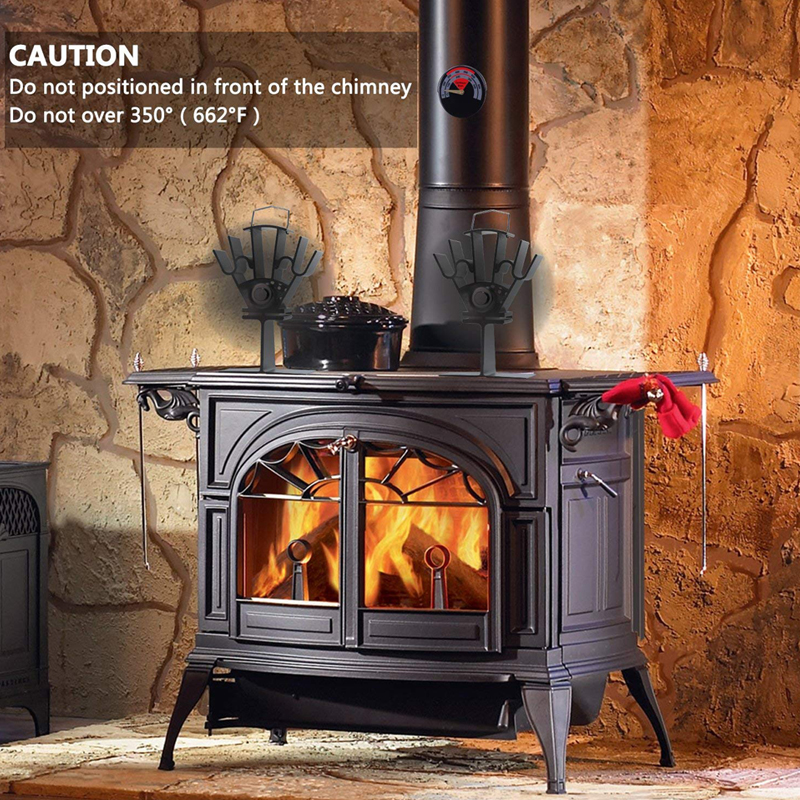 Fireplace Fan Beautiful 5 Blade Heat Powered Wood Stove Fan 1100rpm Ultra Quiet Fireplace Wood Burning Eco Fan