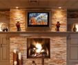 Fireplace Fan Beautiful Stone Wall with Tv Frame House Ideas