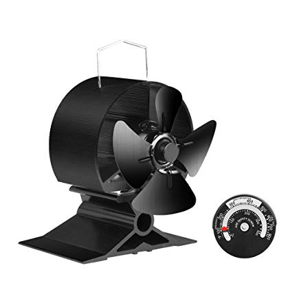 JKsmart Mini Stove Fan for Small Space on Log Wood Burner Stove Fireplace Eco Friendly Silent Small Fanï¼Blackï¼ 51 PhklQ88L SX425