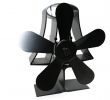 Fireplace Fan Unique 5 Blade Heat Self Powered Wood Stove Fan Burner Fireplace Silent Ecofan