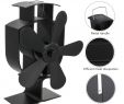 Fireplace Fans Beautiful 5 Blade Heat Powered Wood Stove Fan 1100rpm Ultra Quiet Fireplace Wood Burning Eco Fan