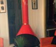 Fireplace Fashions Unique Mid Century Modern Cherry Red Preway Retro Cone Freestanding