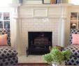 Fireplace Finish Elegant Like the Subway Tile and White Woodwork Decor