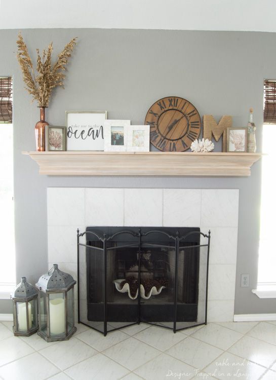 Fireplace Finishes Awesome Diy Fireplace Mantel with A Driftwood Finish