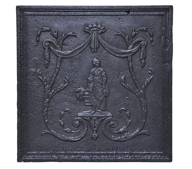 Fireplace Fireback Inspirational Antique Cast Iron Fireback with Peasant Woman Decor