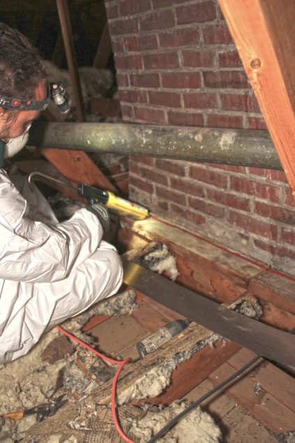 Fireplace Flashing Beautiful Sealing A Chimney Chase