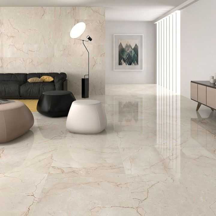 Fireplace Floor Tiles New Classic Cream Gloss Floor Tiles Have A Lovely Marble Effect