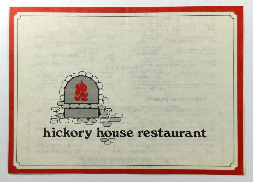 Fireplace fort Collins Fresh 1970 S Vtg Menu Hickory House Restaurant fort Collins