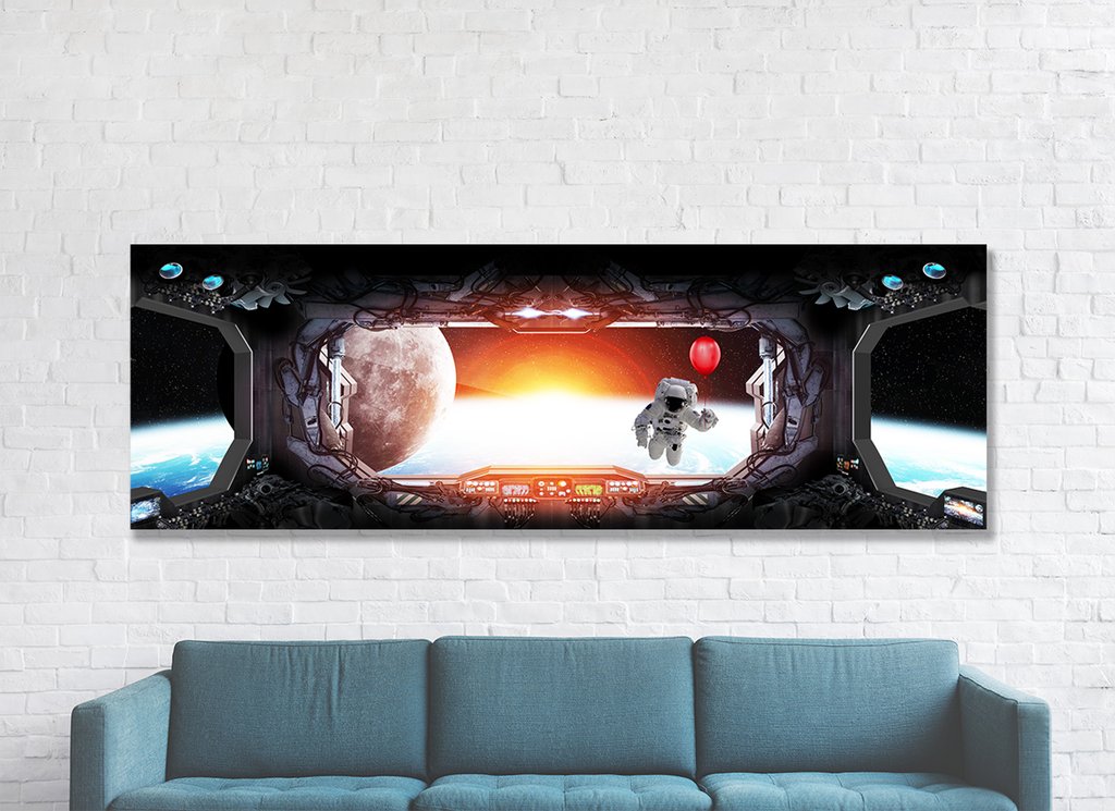 Fireplace Framing Inspirational Space Station Window View Earth astronaut Red Balloon Framed