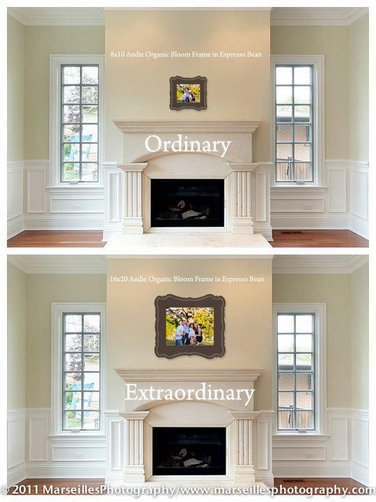 Fireplace Framing Lovely 8x10 Vs 16x20 Big Difference the Wall