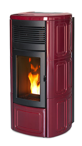 Pelletofen wasserführend MCZ SUITE HYDROMATIC 24 kW suite bordeaux 600x600