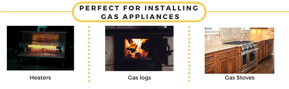 Universal Gas Appliance Installation Kit 22” e Stop Range Hook Up Stainless Steel Flexible Connector Line ½” Brass Flare Shut f Valve & bf651f22 fbea 4996 b524 d7 SR970 300
