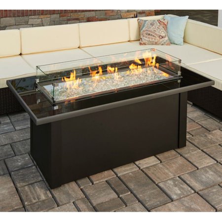 Fireplace Glass Crystals Luxury Outdoor Greatroom Monte Carlo 59 3 In Fire Table with Free Cover