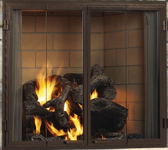 Fireplace Glass Door Installation Elegant Majestic Odgf42bz B Outdoor Bi Fold Glass Door for Castlewood 42"