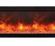 Fireplace Glass Rocks Inspirational Amantii Panorama Series 60″ Slim Indoor or Outdoor Electric Fireplace Bi 60 Slim Od