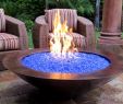 Fireplace Glass Rocks Unique 48" Es Natural Gas Fire Pit Auto Ignition Copper with
