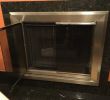 Fireplace Glass Screen Elegant Nickel Steel Fireplace W Smoked Glass Doors