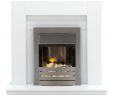 Fireplace Hardware Luxury Adam Malmo Fireplace Suite In Pure White with Helios Electric Fire In Brushed Steel 39 Inch