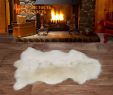 Fireplace Hearth Rug Elegant Sheepskin Rug Ivory Colour