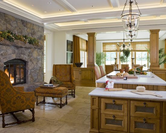 Dream kitchen Fireplace with seating and a lowered "bread 0d a1dcdb5f988c3273be98b95