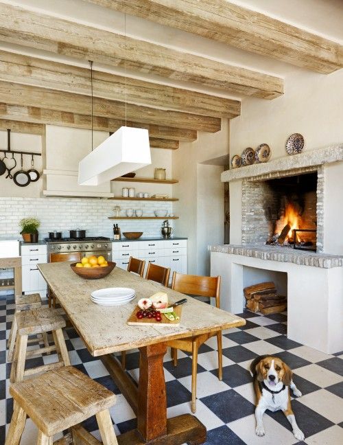 Fireplace In Kitchen New 21 Awesome Eclectic Kitchen Designs