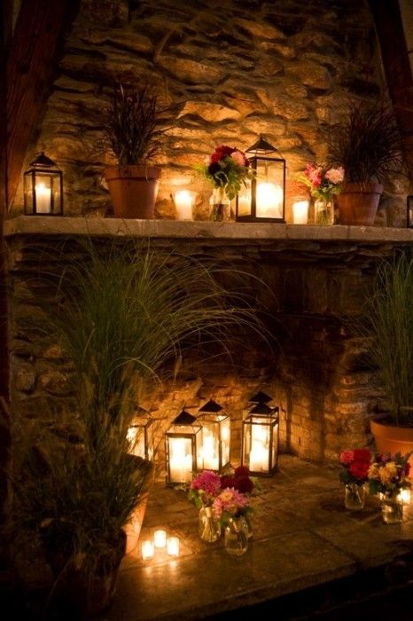 Fireplace Lights Beautiful Candles Candles Everywhere Fireplaces