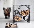 Fireplace Log Rack Luxury Living Decor Ferro Wood Stacker Nest