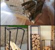 Fireplace Log Rack Unique Build A Fire Wood Holder From Plumbing Pipes
