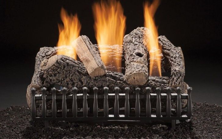 Fireplace Log Sets Luxury Classic Oak 18 Inch Vent Free Gas Log Set