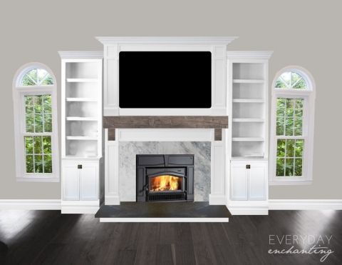 Fireplace Makeovers Beautiful Natural and Neutral Family Room Inspiration